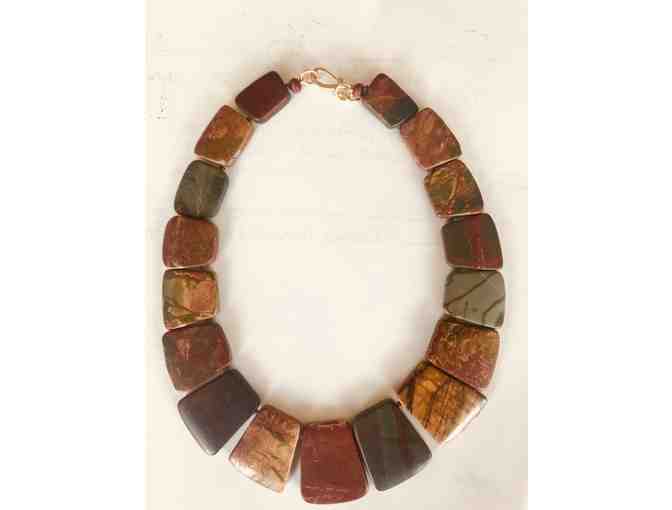 One of a Kind Jasper Stone Necklace
