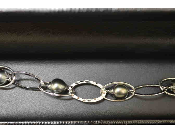 Tahitian Cultured Pearl Sterling Silver Bracelet