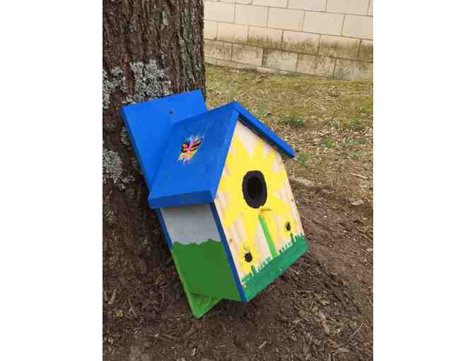 'Garden' themed Wooden Bird House