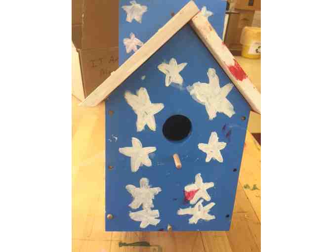 'America' themed Wooden Bird House