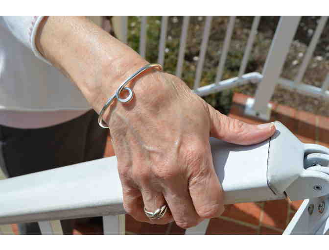 Sterling Silver Loop Cuff Bracelet