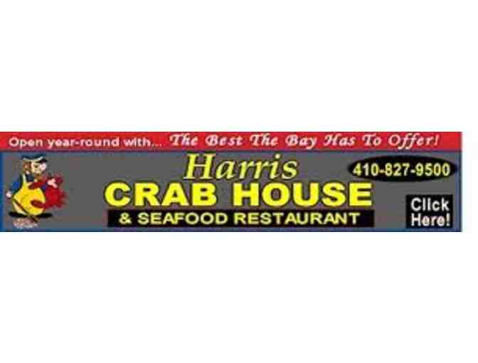 $25 to Harris Crab House plus T-shirt