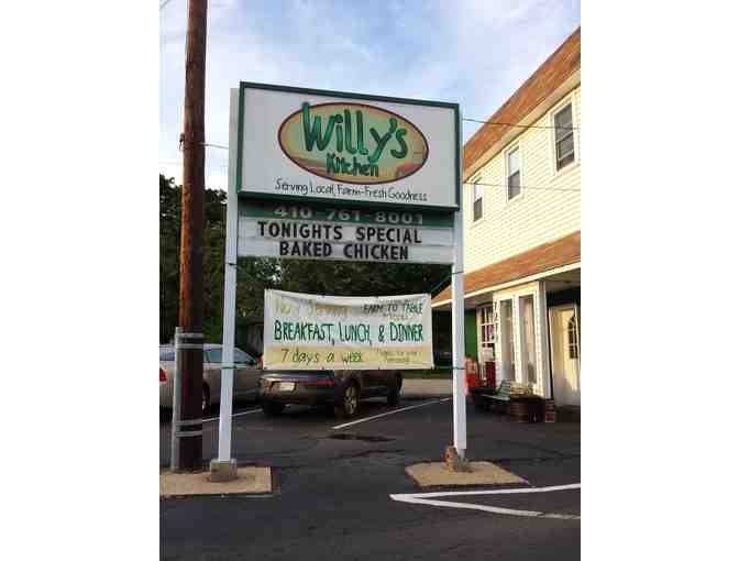 $25 Gift Certificate Willy's Kitchen