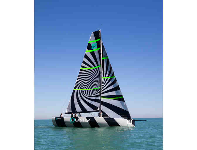 Sailboat sails service and repair certificate with a basket of goodies