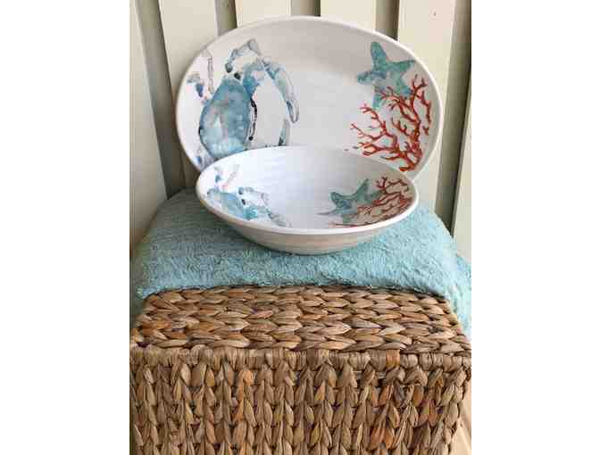 Italian-made Serving Bowl and Platter