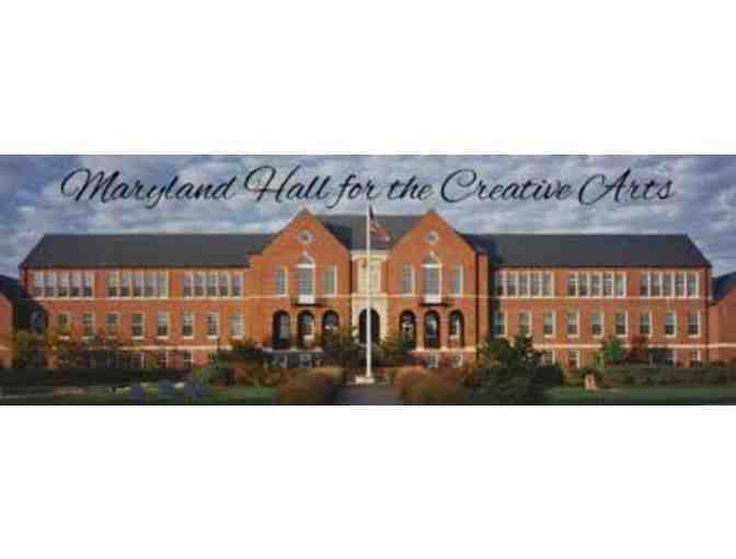 $50 Gift Certificate for Maryland Hall for the Creative Arts