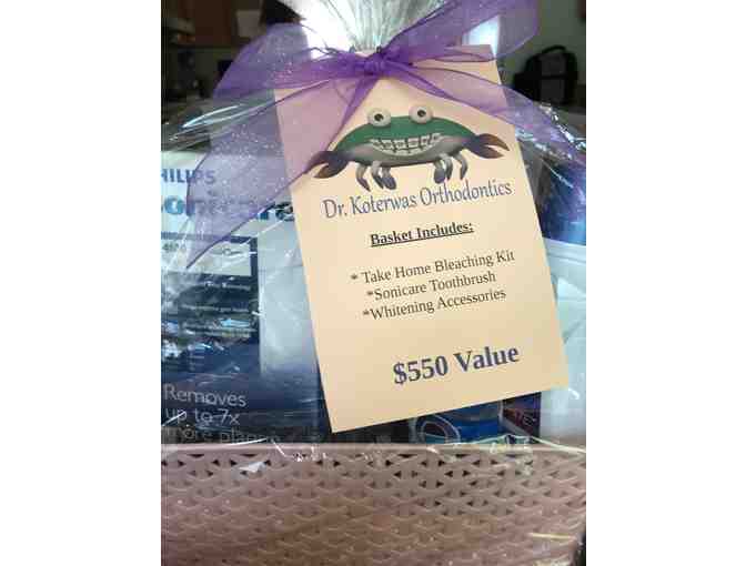 Teeth Whitening Basket donated by Dr Koterwas Orthodontics