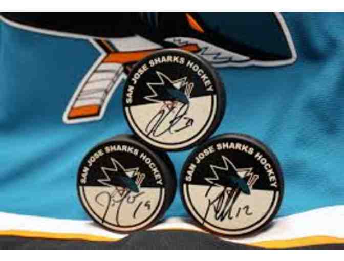 San Jose Sharks -  Paul Martin Autographed Hockey Puck