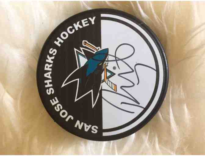 San Jose Sharks -  Paul Martin Autographed Hockey Puck