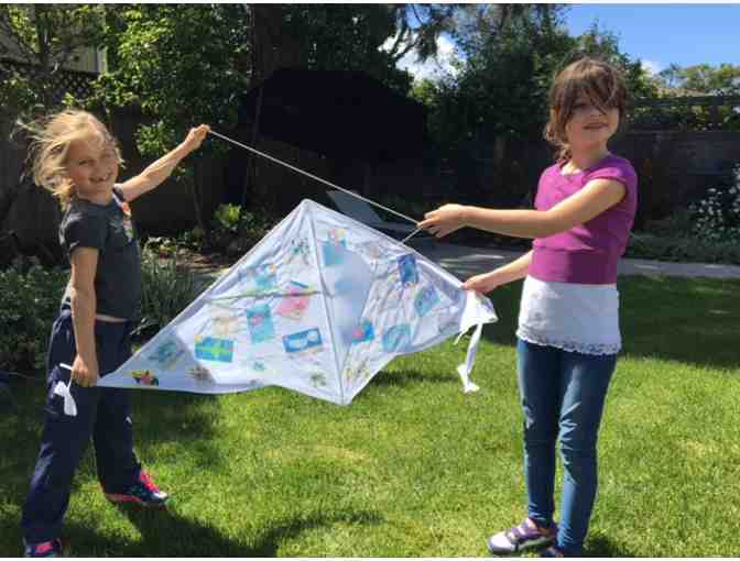 Patchwork Kite with Student Art - Ms. Lloyd 2nd Grade Class