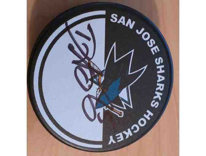 San Jose Sharks -  Schlemko Autographed Hockey Puck
