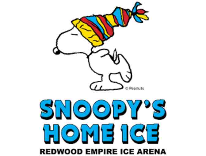 2 Passes for ice skating and skate rentals at Snoopy's Home Ice - Photo 1