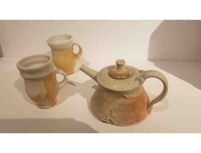 Otis Pottery Teapot and two mugs