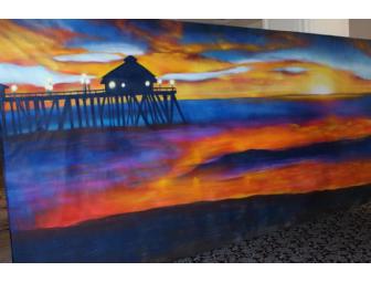 Pier at Sunset Mural