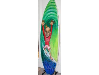 Art Board by Roy Gonzalez Featuring a Portrait of Kelly Slater