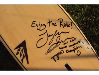 2012 WORLD LONGBOARD CHAMPION Taylor Jensen Personal Board Signed by Taylor