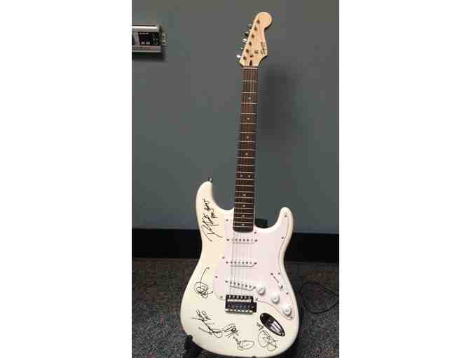 Squire Bullet Strat Fender Guitar autographed by REO Speedwagon