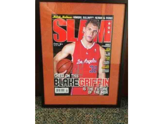 Autographed Clippers Blake Griffin Framed SLAM Magazine and Gift Basket