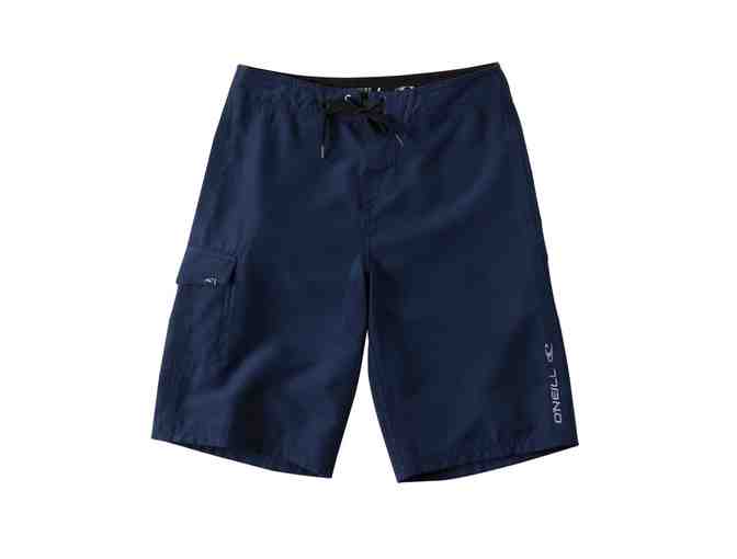 Boy's O'Neill Size Med Short Sleeve Shirt and Size 26 Board Shorts