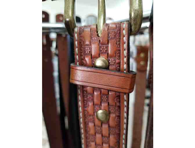 Hand Tooled Leather Belt