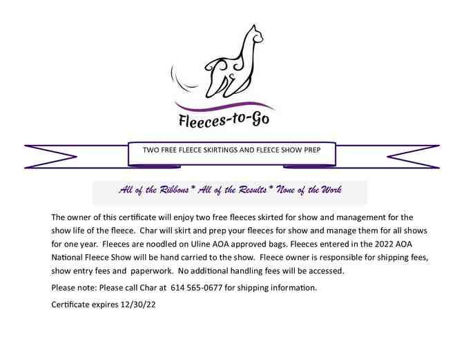 Fleeces-To-Go Gift Certificate