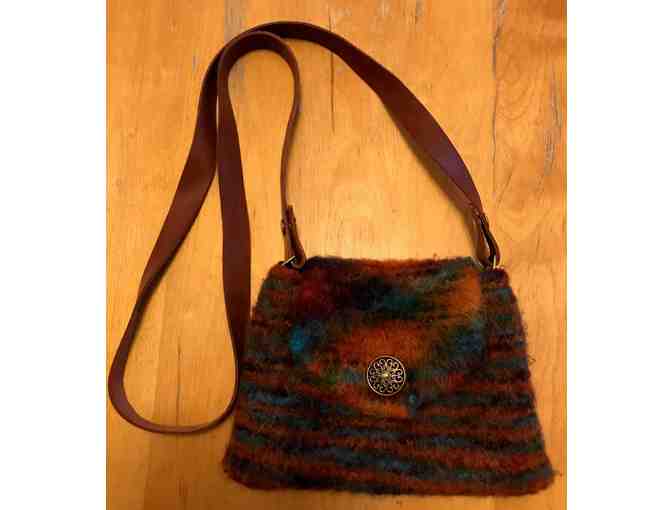 Felted purse using Suri yarn
