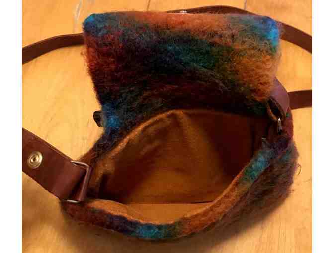 Felted purse using Suri yarn