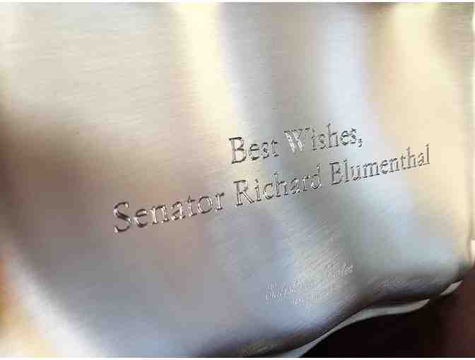 United States Senate Platter Signed by Senator Richard Blumenthal