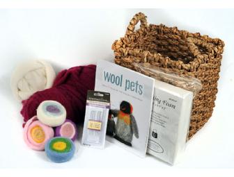 Wool Needle Felting Basket and Watercolor Basket-Online & Silent Auction
