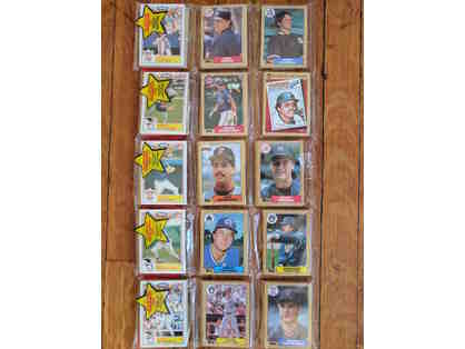 Five (5) unopened triple-packs of 1987 Topps baseball cards