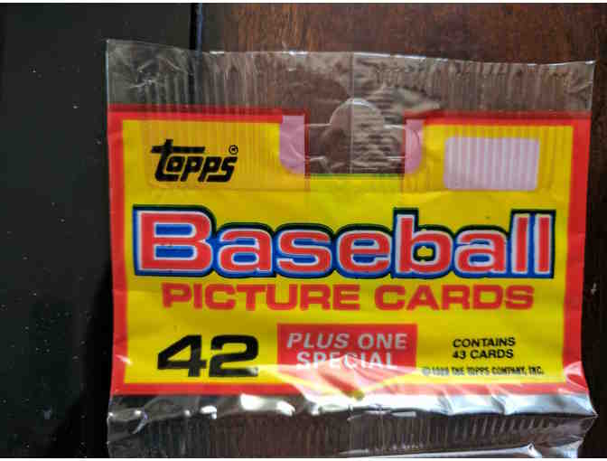 Five (5) unopened triple-packs of 1989 Topps baseball cards