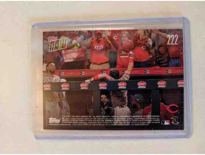 Autographed Scooter Gennett Topps NOW 4 HR Game Card