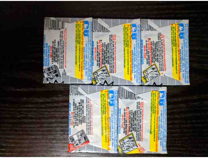 Five (5) Unopened Wax Packs of 1989 Fleer (Billy Ripken ERROR/Griffey Jr. Rookie!)