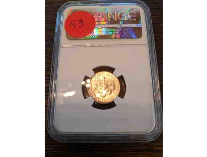 Two (2) NGC Graded SILVER dimes