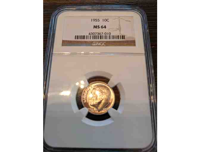 Two (2) NGC Graded SILVER dimes