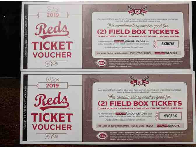 Complimentary Vouchers for 4 Field Box Tickets to a 2020 Reds Game - Photo 1