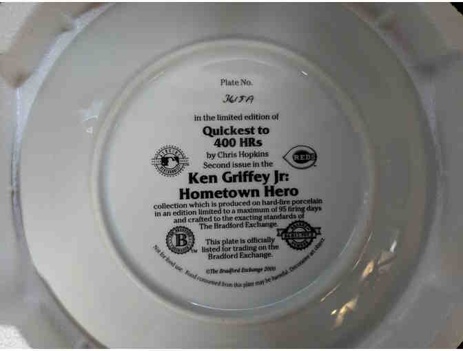 Limited Edition Ken Griffey Jr. Commemorative Plate (Quickest to 400 HRs)