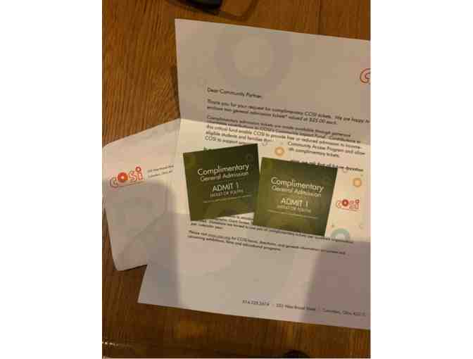 Two (2) General Admission Tickets to COSI
