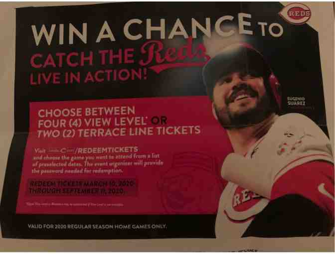 Four (4) View Level or Two (2) Terrace Line Cincinnati Reds Tickets
