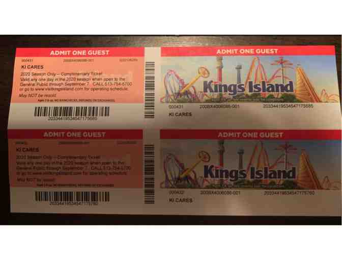 Two (2) 1-Day General Admission Tickets to Kings Island