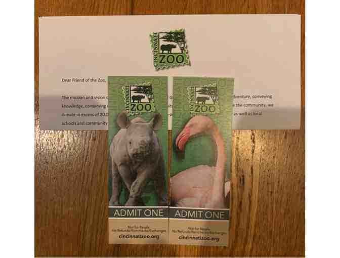 Two (2) Tickets to the Cincinnati Zoo & Botanical Garden