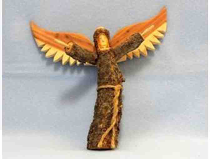 New Mexico Santero Antonio Padilla Wood Carved Angel #1