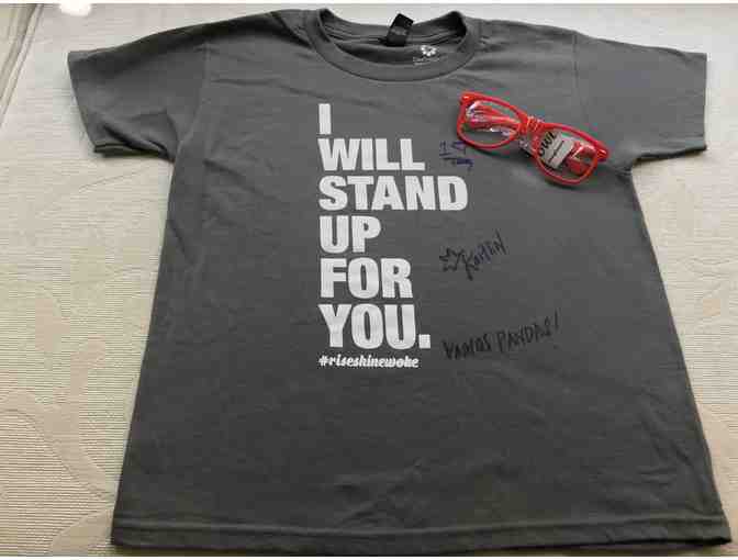 AUTOGRAPHED "I Will Stand Up For You" Alphabet Rockers T-Shirt (Youth XS, S, or L) - Photo 1
