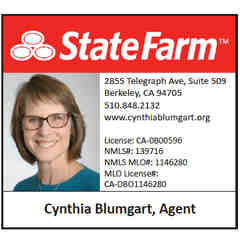 Sponsor: Cynthia Blumgart, Agent, State Farm
