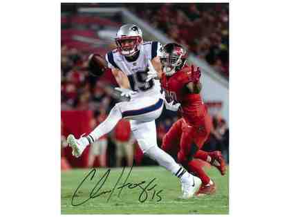 Autographed Photo of Patriots' Wide Receiver, Chris Hogan