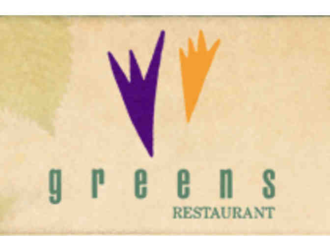 Greens Restaurant $75