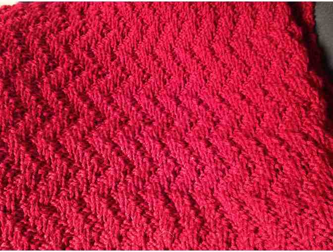 Hand Knitted Lap or Baby Blanket