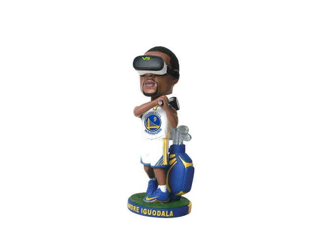Andre Iguodala Autographed Jersey and Bobblehead