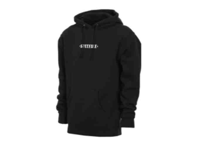Spitfire Embroidered Black Hoodie - Photo 1