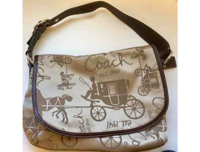 Coach Aniversary Edition Horse and Carriage Satchel Purse - Photo 1
